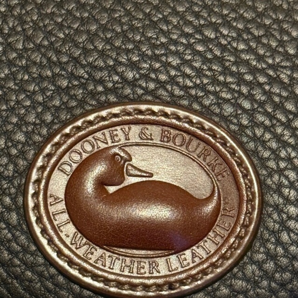 Dooney & Bourke Black Pebbled Leather Crescent Sac Bag - Picture 7 of 13